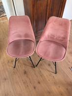 2 Roze Eetkamerstoelen, Ophalen, Gebruikt, Twee, Overige kleuren