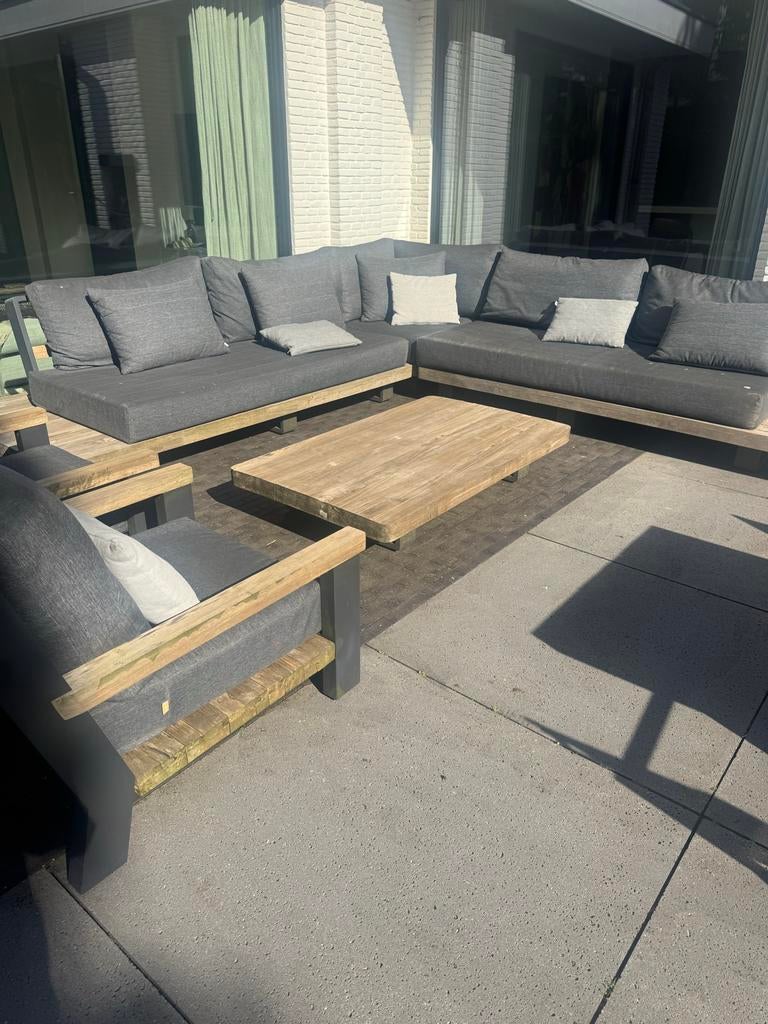 Life loungeset met all weather kussens, Tuin en Terras, Gebruikt, Meer dan 8 zitplaatsen, Ophalen of Verzenden, Loungeset
