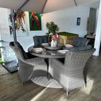 Tuinset Wicker — Incl. 4 stoelen & Draaiplateau ZGAN