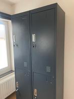 Set van 2 metalen lockerkasten met elk 4 vakken per kast, Ophalen, Gebruikt