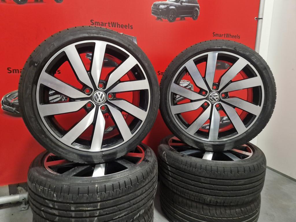 18 inch ORIGINEEL VOLKSWAGEN R-LINE MARSEILLE GTI GTD VELGEN, Auto-onderdelen, Banden en Velgen, Niet ingevuld, 18 inch, Banden en Velgen