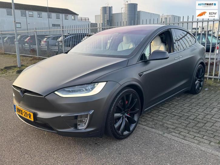 Tesla MODEL X Performance Ludicrous 680PK 22inch Carbon ZEER, Auto's, Tesla, Bedrijf, Te koop, Model X, 4x4, ABS, Achteruitrijcamera