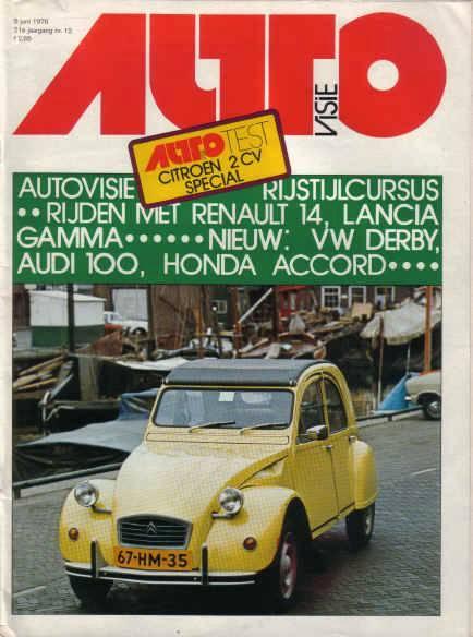 Autovisie 12 1976 : Citroen 2CV - Renault 14 - Lancia Gamma, Auto diversen, Handleidingen en Instructieboekjes, Ophalen of Verzenden