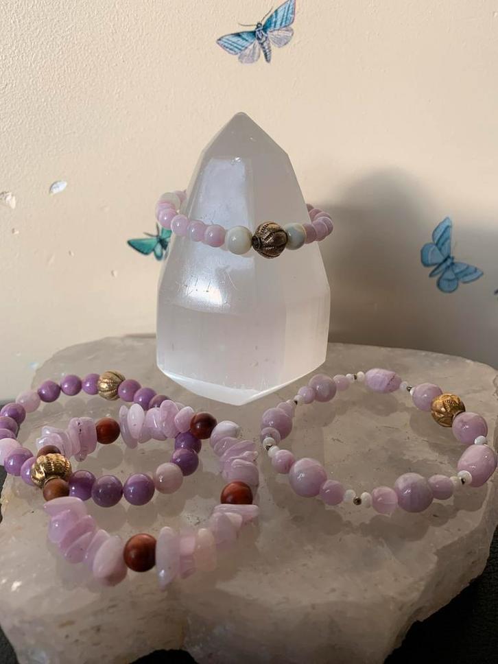 Kunziet ultieme liefde geluk beschermt intuïtie eigenwaarde, Sieraden, Tassen en Uiterlijk, Armbanden, Nieuw, Roze, Met bedels of kralen