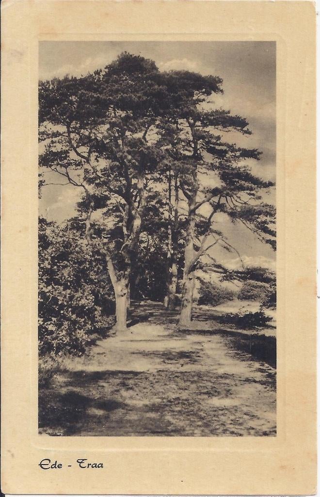 Ede Traa Oude Gelopen Ansichtkaart (B1014 ), Ophalen of Verzenden, 1920 tot 1940, Gelopen, Gelderland