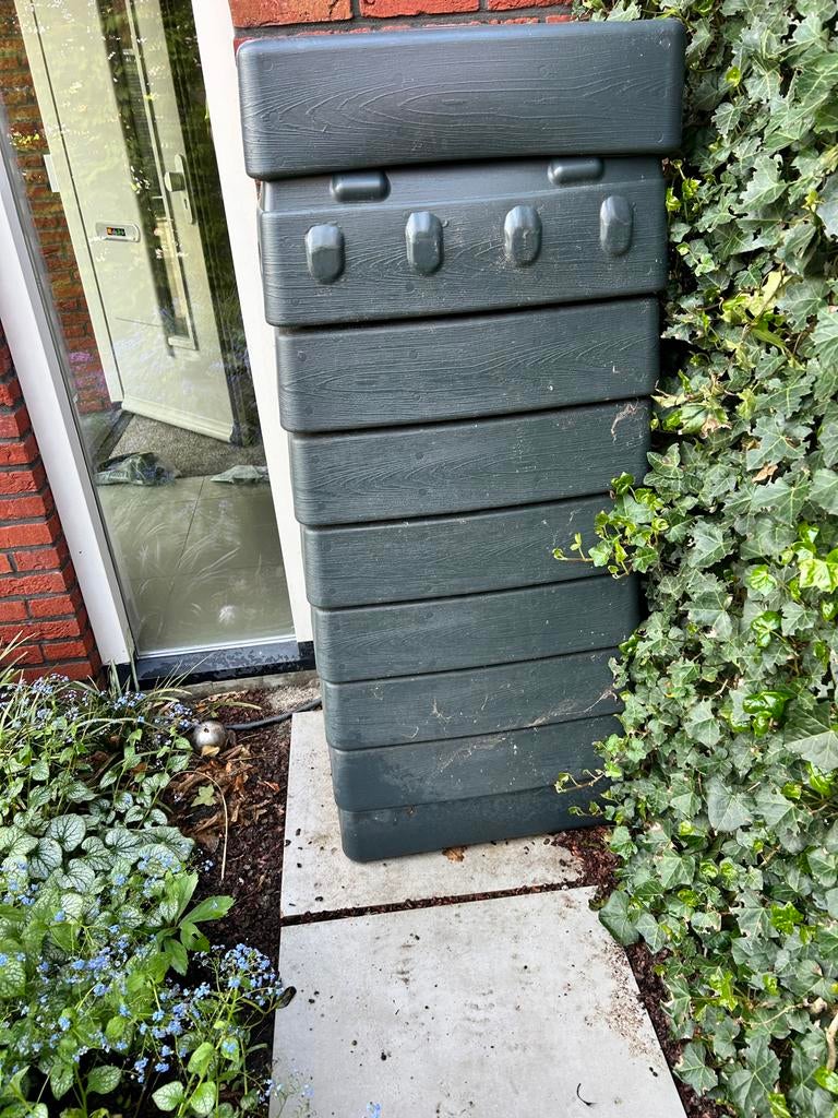 Regenton 276 liter met kraantje en aansluitset, Tuin en Terras, Regentonnen, Ophalen, Kunststof, Met kraantje, 150 liter of meer