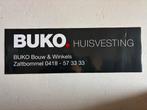 Sticker Buko huisvesting Zaltbommel 60 x 20 cm, Ophalen of Verzenden, Gebruikt, Sticker
