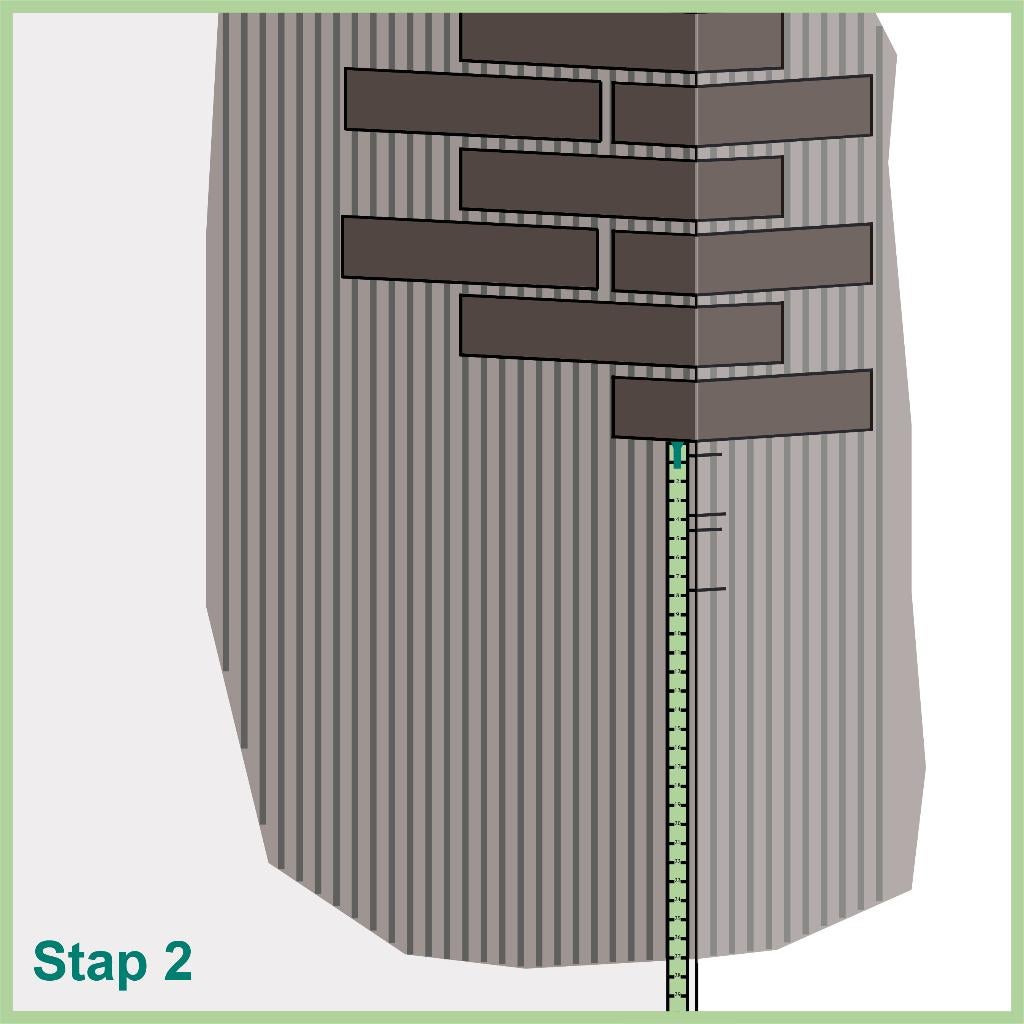 Restpartij minerale strip S9.11982, Doe-het-zelf en Verbouw, Metselstenen, Ophalen, Nieuw, Overige typen