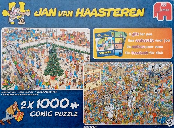 Jan van Haasteren puzzels 2x 1000 st., Hobby en Vrije tijd, Denksport en Puzzels, Gebruikt, Legpuzzel, 500 t/m 1500 stukjes, Ophalen