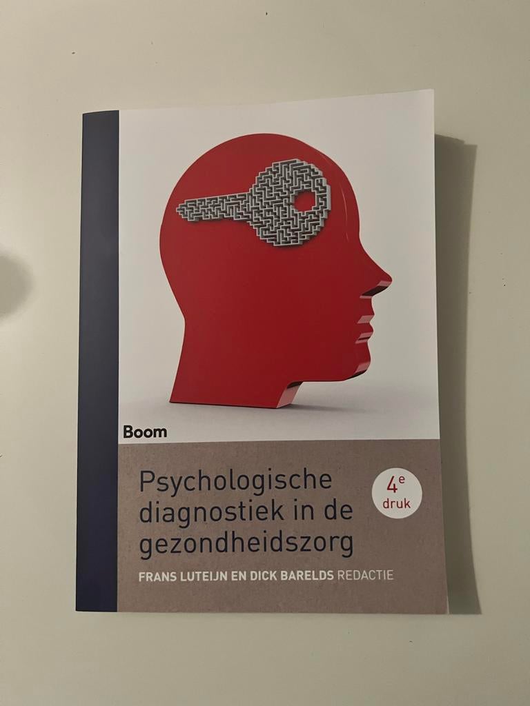 Psychologische diagnostiek in de gezondheidszorg, Ophalen of Verzenden, Gamma, Zo goed als nieuw, WO