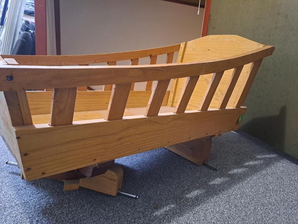 Vintage houten bolderkar (zonder wielen), Caravans en Kamperen, Bolderkarren, Ophalen, Gebruikt