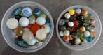 Knikkers, bakje grote en bakje kleine knikkers, Ophalen of Verzenden, Gebruikt