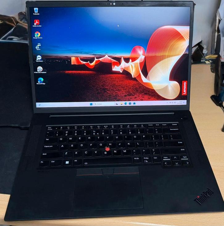 Lenovo X1 Extreme laptop, Computers en Software, Windows Laptops, Zo goed als nieuw, 16 inch, SSD, 2 tot 3 Ghz, 32 GB, Qwerty