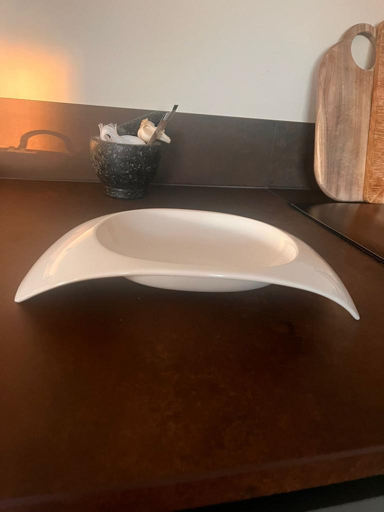 Villeroy & Boch Porselijnen Fruitschaal - Elegant Design, Porselein of Keramiek, Schaal, Ophalen of Verzenden, Zo goed als nieuw