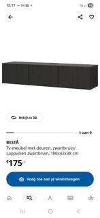 2x Ikea Besta TV Meubel zwarbruin - Zo goed als nieuw, Ophalen, Modern, Zwevend, 150 tot 200 cm, Zo goed als nieuw