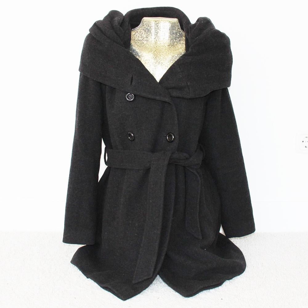 Mooie Milo Coats Jas (Maat 40) € 70,-, Kleding | Dames, Maat 38/40 (M), Zwart, Ophalen of Verzenden, Zo goed als nieuw