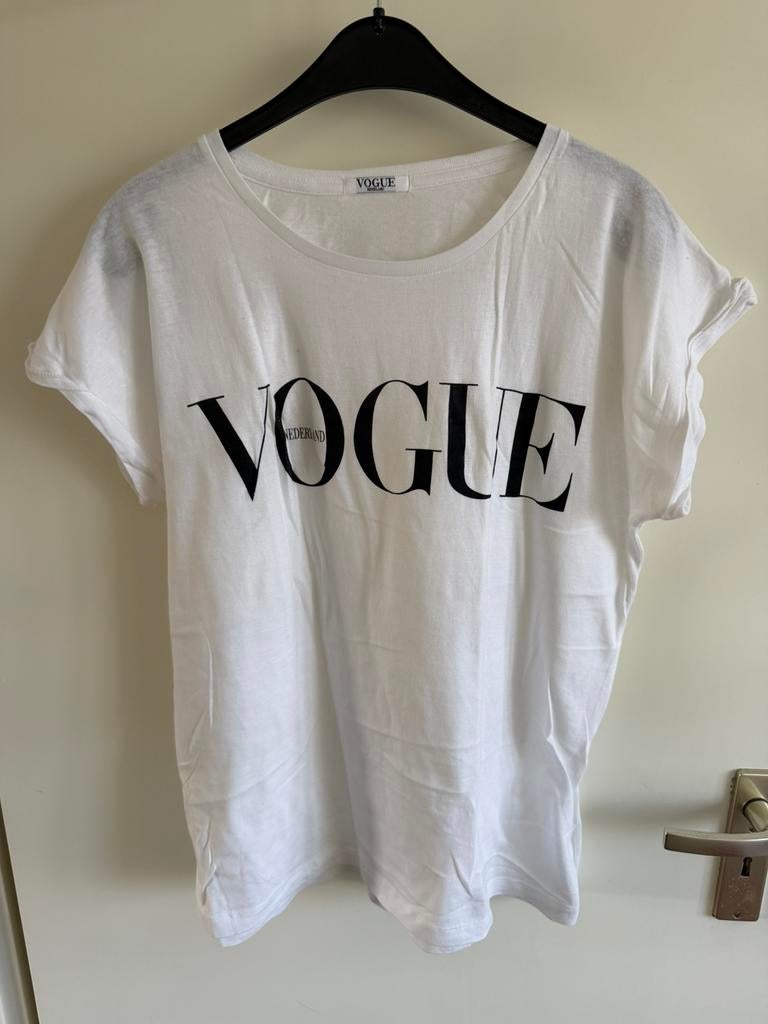 Shirt Vogue Nederland, Ophalen of Verzenden, Zo goed als nieuw, Wit, Korte mouw