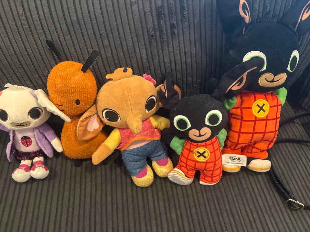 Bing en vriendjes knuffels, Verzenden, Gebruikt, Overige typen