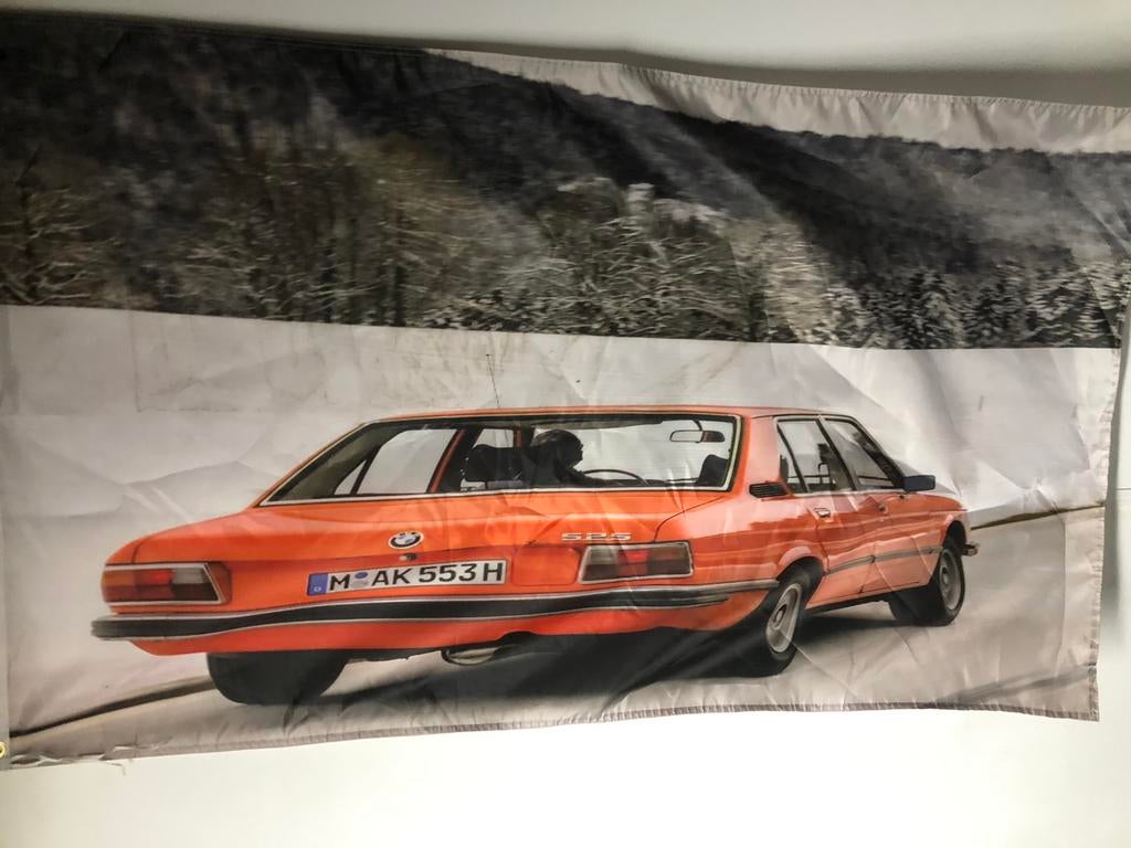 Vlaggen bmw motief nieuw garage deco, Ophalen of Verzenden, Nieuw, Auto's