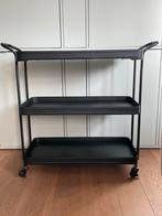 Trolley van zwart metaal, Ophalen, Zo goed als nieuw