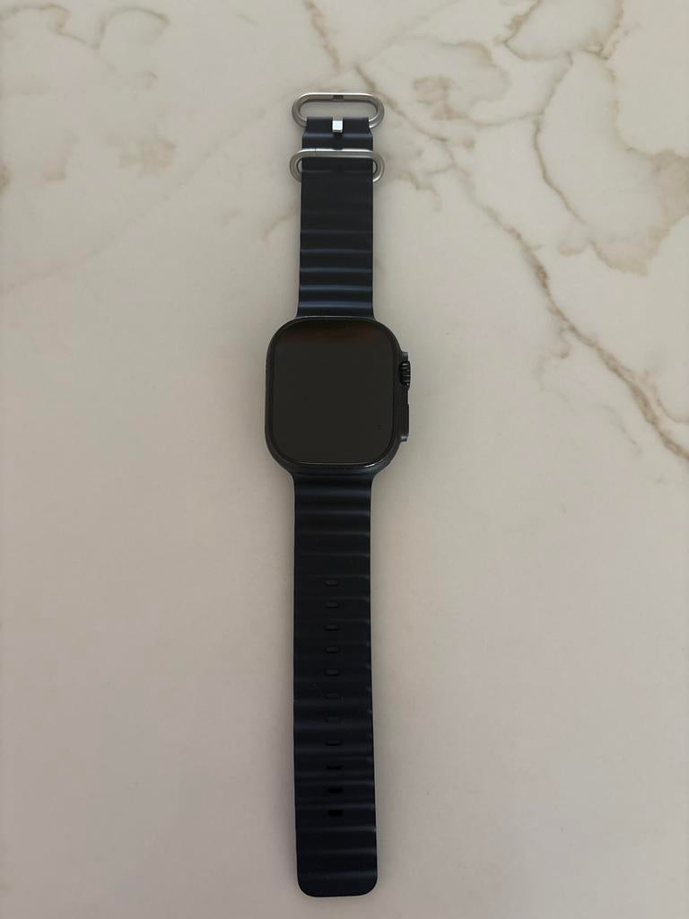 Apple ultra2 49mm blackTitanium, Gebruikt, Hartslag, Zwart, IOS