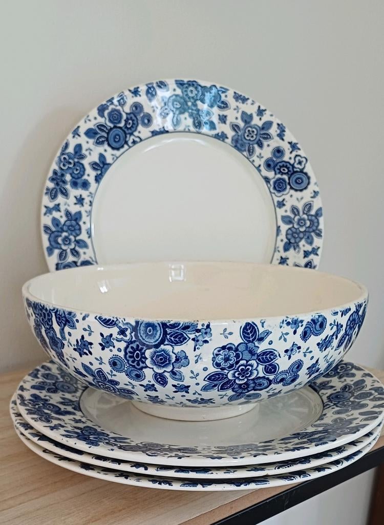 Beatrix serviesdelen dinerborden en kom, Antiek en Kunst, Ophalen of Verzenden