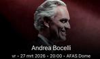 4 Kaarten Andrea Bocelli AFAS Dome Antwerpen, Drie personen of meer, Maart