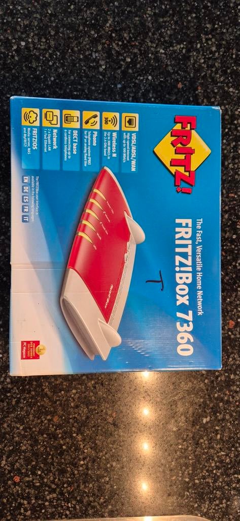 Nieuwe Fritz!box 7360 V2,  specificaties zie doos foto 1, Ophalen of Verzenden, Nieuw