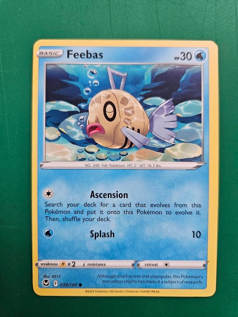 Pokémon kaart Feebas HP30, Ophalen of Verzenden