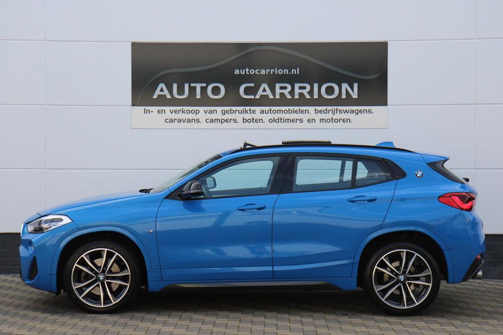 BMW X2 SDrive20i High Executive Edition M-Sport Pano LED !, Auto's, BMW, 1998 cc, Zwart, Leder en Stof, USB