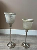 2 x kandelaar, Huis en Inrichting, Woonaccessoires | Kandelaars en Kaarsen, Ophalen of Verzenden, Zo goed als nieuw, Overige materialen