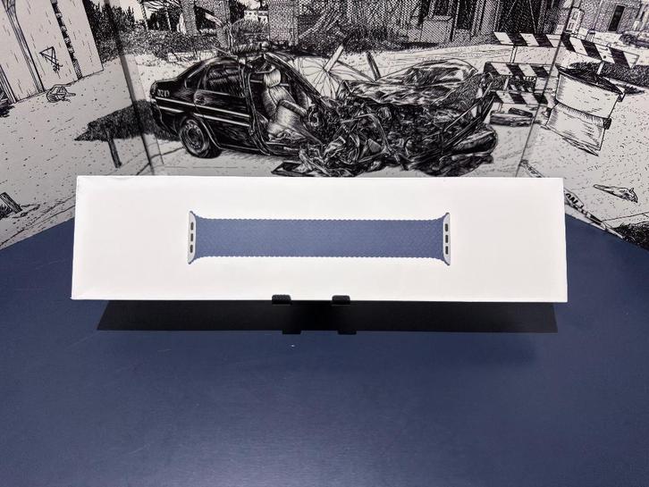 Apple Watch Band 45mm Abyss Blue Braided Solo Loop Maat 11, Telecommunicatie, Wearable-accessoires, Nieuw, Bandje, Ophalen of Verzenden