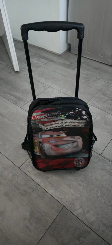 CARS 3 Lightning McQueen Trolley Koffer, Wieltjes, Gebruikt, 20 tot 30 cm, Zwart