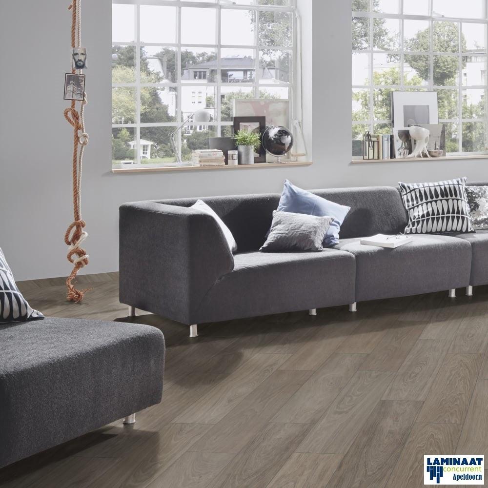 20m2 Pvc click Columbus met ondervloer = €160 UITVERKOCHT, Ophalen, Pvc click grijs met geintegreerde ondervloer, Nieuw, Grijs