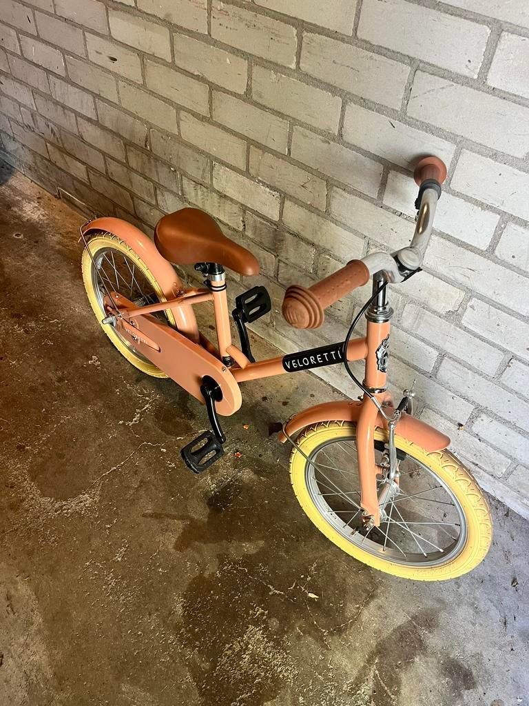 Veloretti 16 Maxi Blazing Salmon Roze Kinderfiets, Fietsen en Brommers, Ophalen, Zo goed als nieuw, 16 tot 20 inch