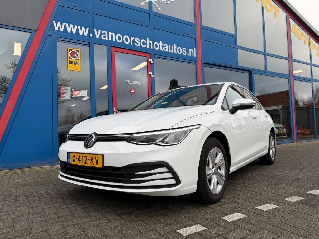 Volkswagen GOLF 1.5 eTSI Automaat Navi Carplay Camera Led Ai, 4 cilinders, Met garantie (alle), Wit, Bedrijf