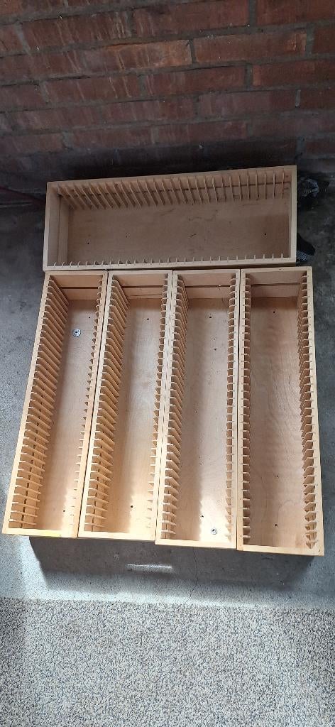 Cd rekjes, Ophalen, Gebruikt, Hout, Cd's