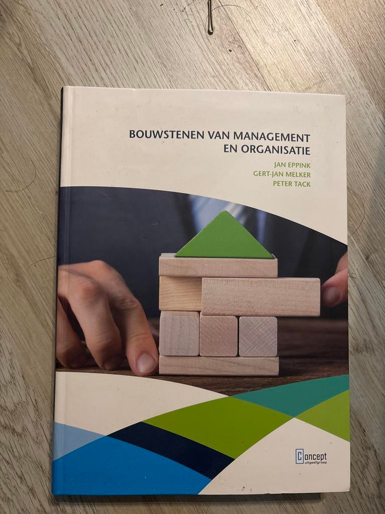 Bouwstenen van Management en Organisatie, Ophalen of Verzenden, Nieuw, Management