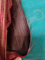 lap stof vintage bruin goud gestreept, Hobby en Vrije tijd, Stoffen en Lappen, Ophalen of Verzenden