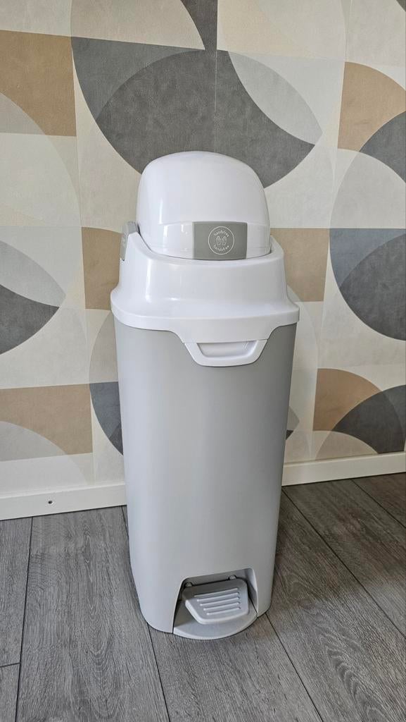 DiaperChamp ONE Handsfree Medium - Silver, Ophalen, Kunststof, Met pedaal, 50 tot 75 cm