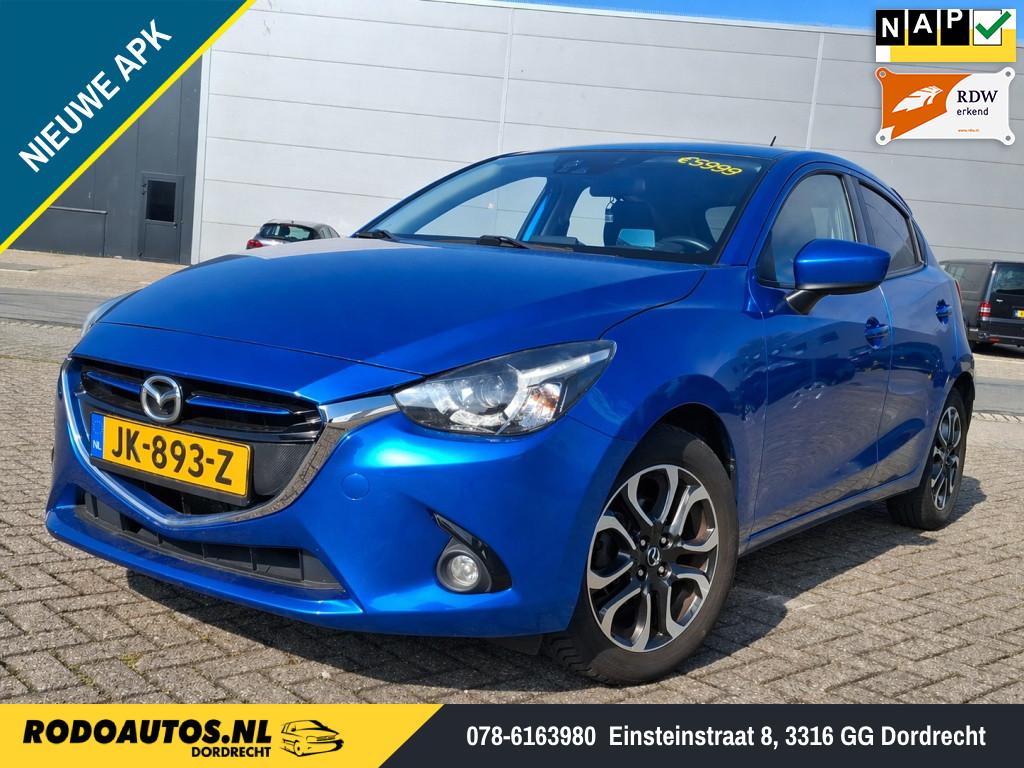 Mazda 2 1.5 Skyactiv-G GT-M Keyless/HUD/Navi/LED ✅, Auto's, Mazda, Gebruikt, 4 cilinders, Blauw, Origineel Nederlands