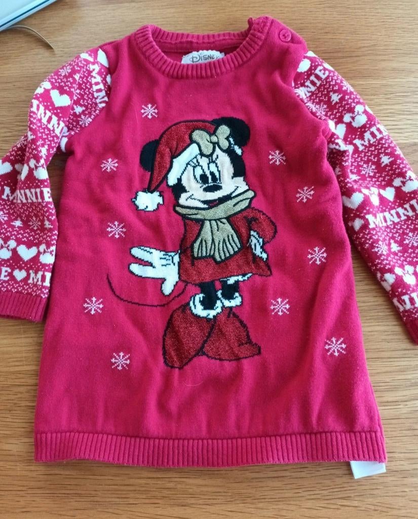 Disney Minnie Mouse Kersttrui, Kinderen en Baby's, Ophalen of Verzenden