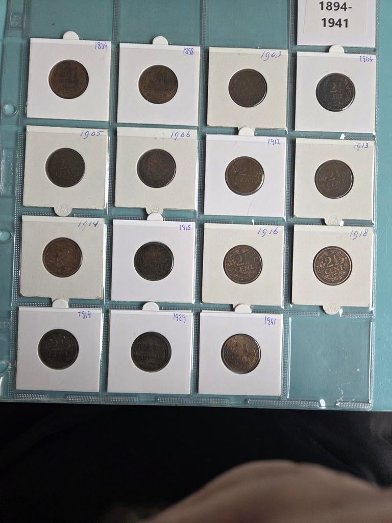 2.5 cent serie 1894-1941, Ophalen of Verzenden, Koningin Wilhelmina, Overige waardes