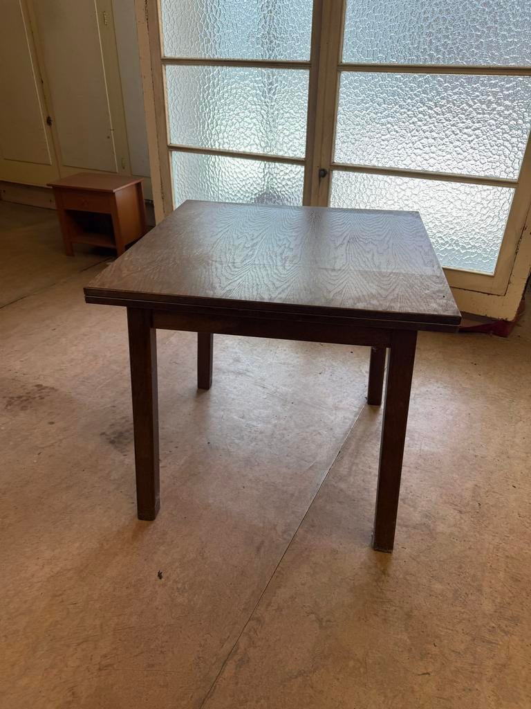 Uitschuifbare tafel 80x80 (verlengbaar tot 140 cm), Huis en Inrichting, Tafels | Eettafels, Ophalen, Gebruikt, 100 tot 150 cm