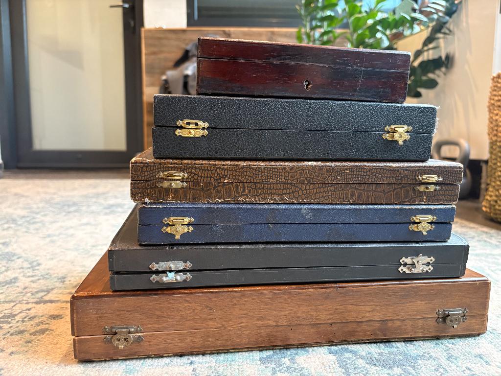 Bestek doosjes leeg voor verzilverd of zilver bestek, Ophalen of Verzenden