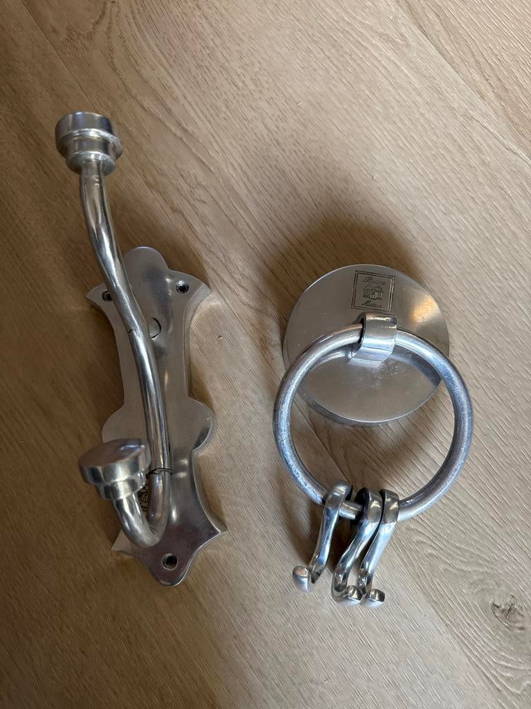 2 kapstokhaken Riviera Maison, Ophalen, Gebruikt, Metaal, Wandhaken