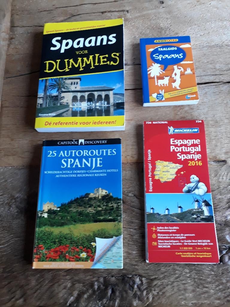 Reisgids Spanje, Michelin kaart Spanje/Port. en 2 taalgidsen, Gelezen, Capitool, Europa, Ophalen of Verzenden