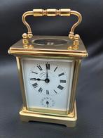 Antieke carriage clock met wekker, Antiek en Kunst, Antiek | Klokken, Ophalen of Verzenden