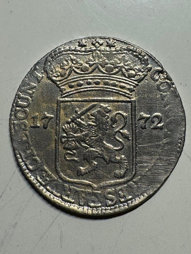 Imitatie kopie van tin Ned. Zilveren Dukaat Zeeland 1772, Postzegels en Munten, Munten | Nederland, Ophalen of Verzenden, Vóór koninkrijk