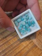 Mix lot echte larimar cabochons, Ophalen of Verzenden, Nieuw